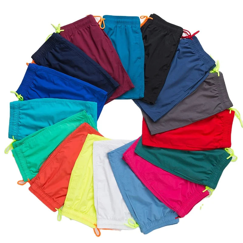 

wholesale mens summer quick dry waterproof blank elastic waist polyester work gym sport shorts 5 inch