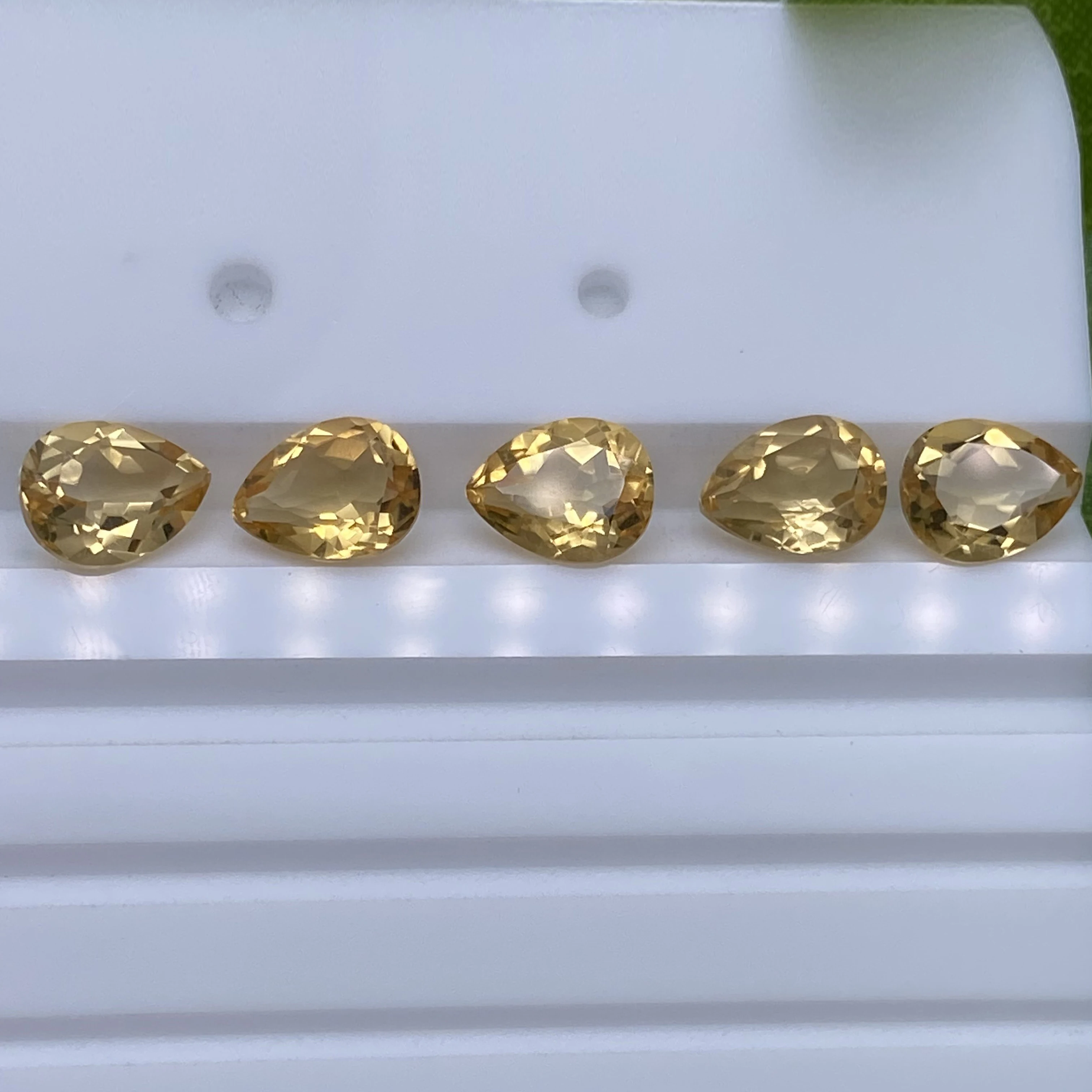 Pear Shape 4x3mm ~ 10x8mm Good Quality Faceted Semi Precious Gemstones Factory Price Jewelry Making  Pendant Natural Citrine