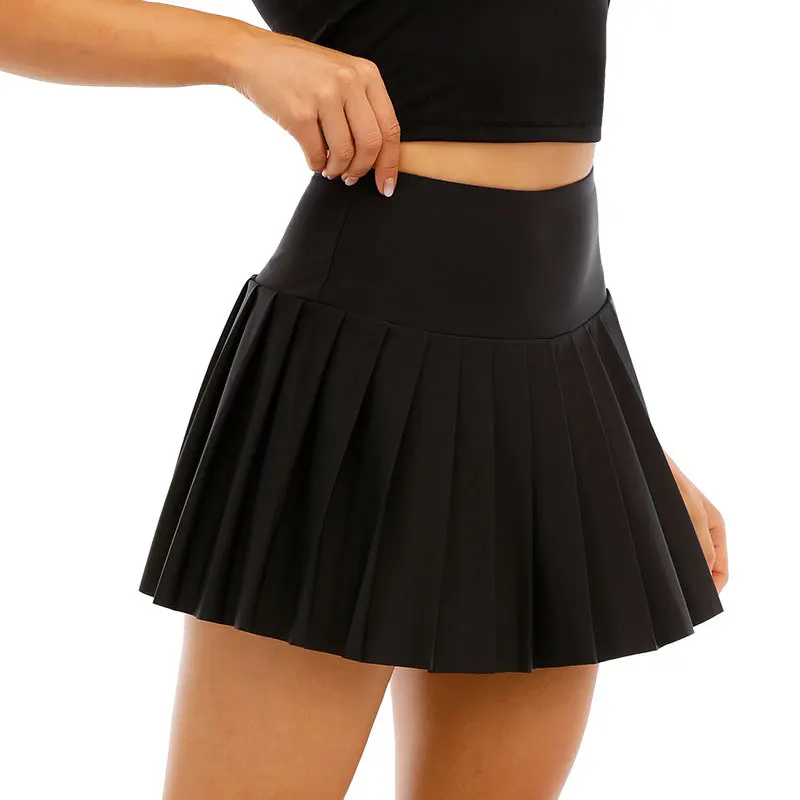 Hot Lulu High Waist Fast Dry Pleated Tennis Skirt