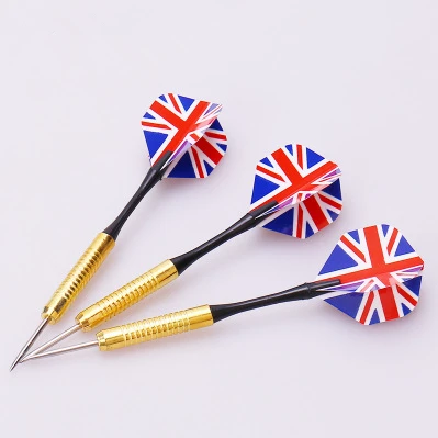 

Hot Sale Aluminum Shafts and Brass Barrels Steel Tip Darts with National Flag Flights, Customers' requirements