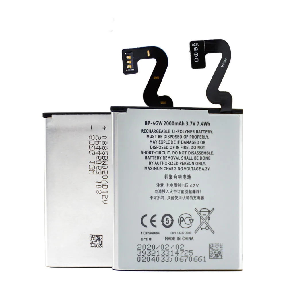 

Battery BP-4GW For Nokia lumia 720 920 920T Original Replacement high quality phone Mobile Phone Akku DDP Service 2000mAh, As the pictures show