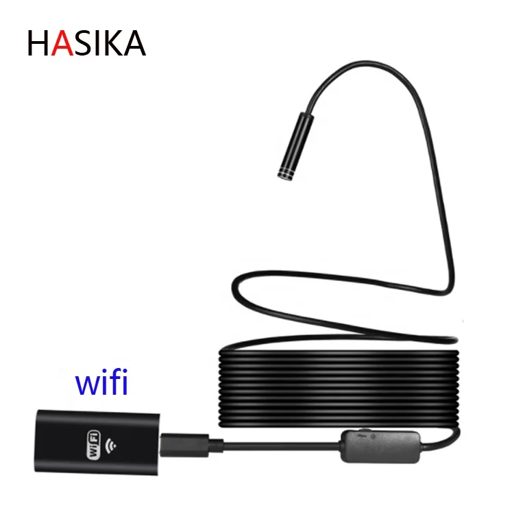 

wifi Borescope Inspection 2.0m HD infrared lens Snake Wireless pipe inspection Endoscope camera, Black