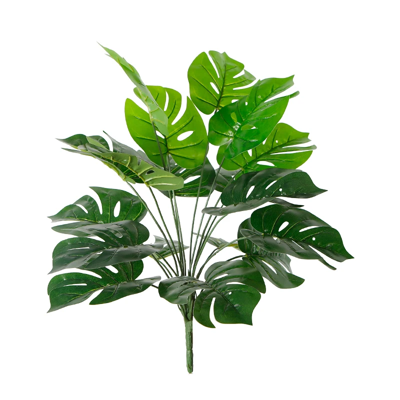 

55cm Artificial Monstera Leaves Bundle Real Touch Plant For Wedding Decorative Floral