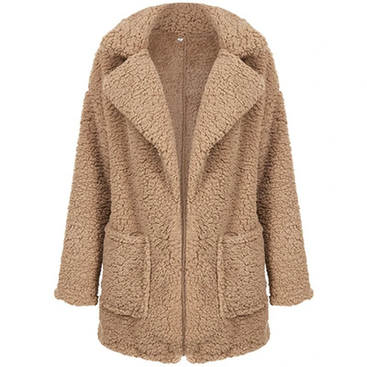 

Double-sided Handmade Jacket Style Women's Cashmere Coat Was Thin Double-sided Women' Coats In Stock, Beige, camel, dark gray