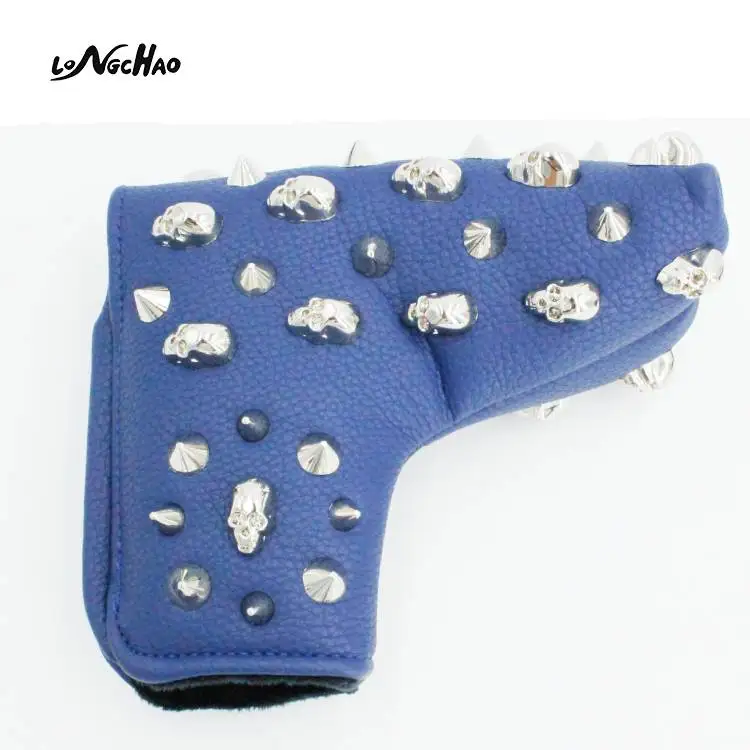 

High Quality PU Leather Golf Club Headcovers Golf Putter headcover, Blue