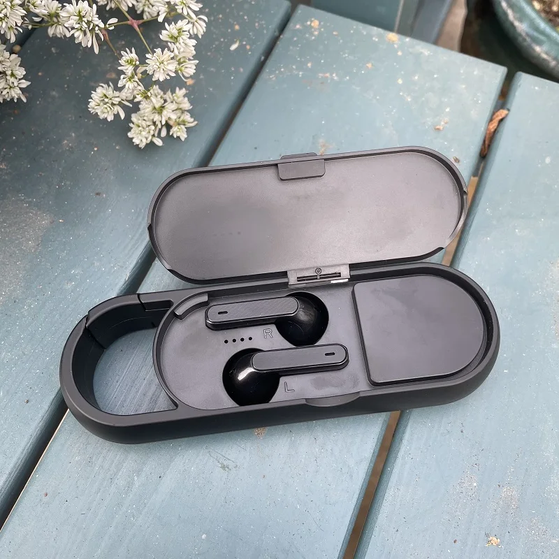 

2021 Cool Gadget Modern Hook Design 2 in 1 TWS Earbuds With Wireless Speaker