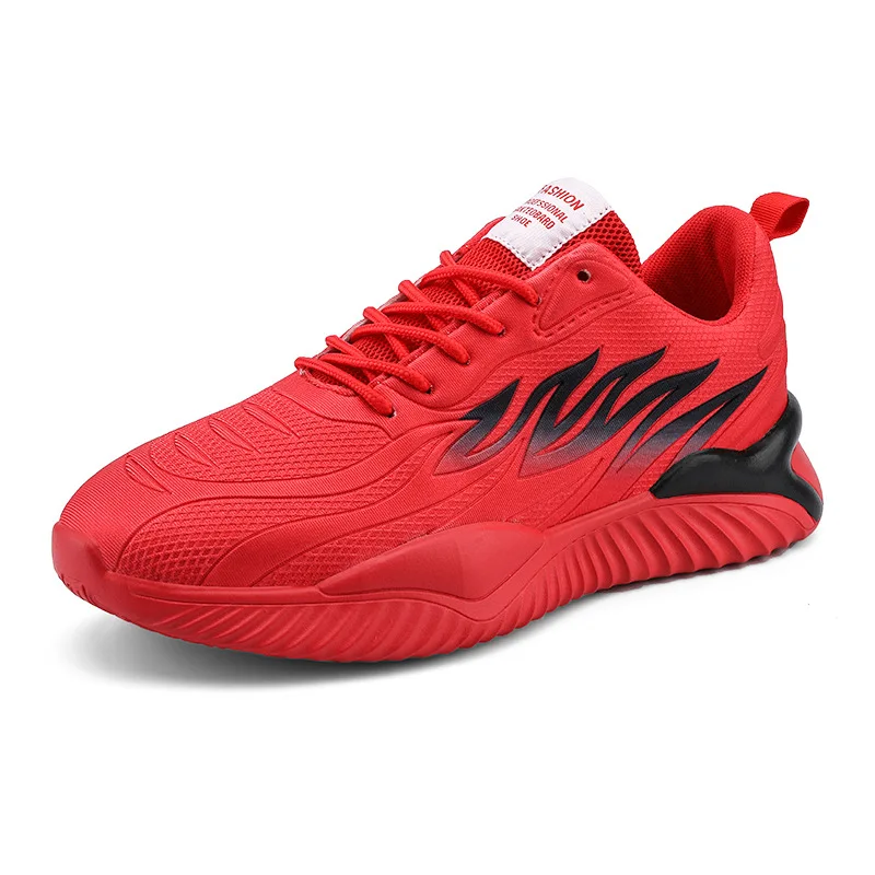 

2021 Spring Warrior Running Men's Ports Shoes Light Bottom Flame Trendy Men's Shoes Running Shoes Sneakers
