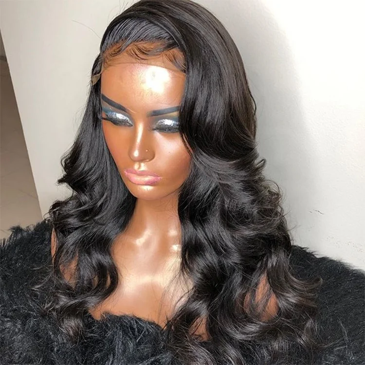 

Body Wave Lace Front Wig Human Hair Bleached Knots Long Natural Wigs Human Hair For Sale