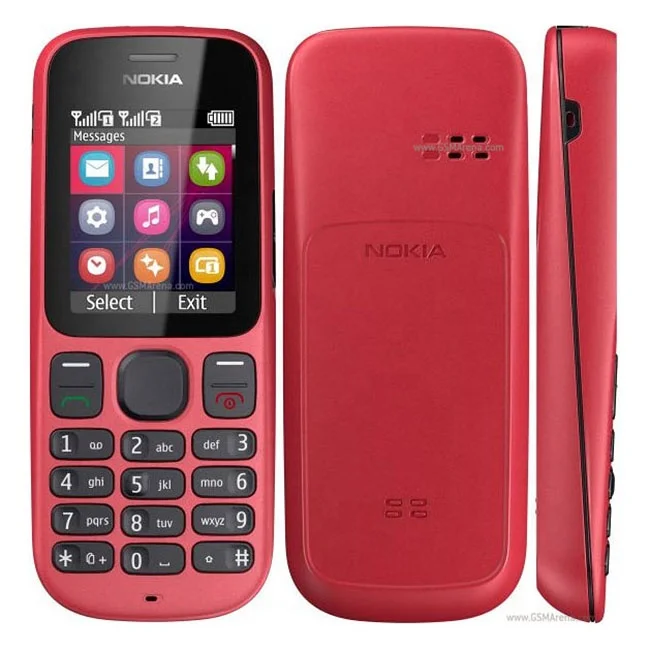 

For Nokia 101 GSM 1.8 Inches FM radio Dual SIM Feature Simple Phone Old Type Mobile Phones