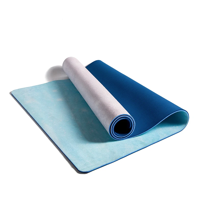 

ECO Rubber Jute Yoga Mat PVC Yoga Mat Custom Printed Anti-slip Eco-Friendly 6mm Foldable TPE Suede Yoga Mat, Customized