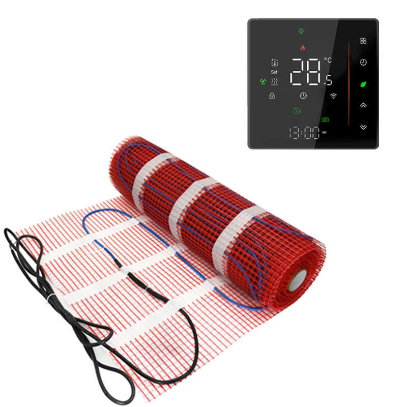 

150W/M2 5m2 Tile Cement Heating Floor Cable Electric Warm Mat Twin Conductor Electric Warm Strand Mat
