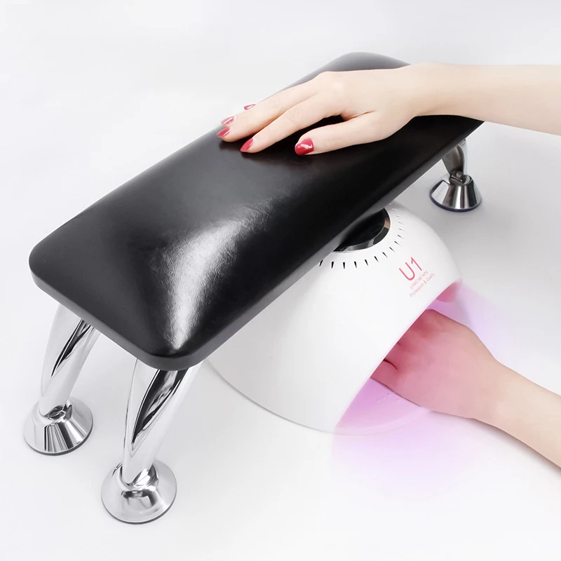

Wallybeauty High Quality Genuine Leather Hand Pillow Rest Manicure Table Hand Cushion Pillow Holder Arm Rests, White/black/pink