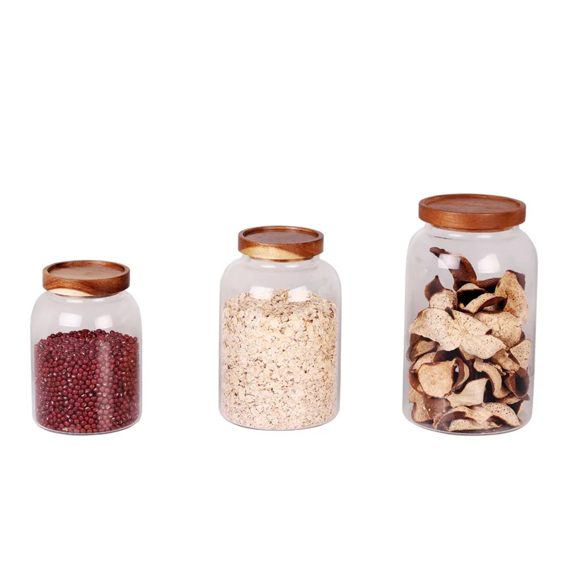 

2L large food grade glass jar coffee tea sugar storage container