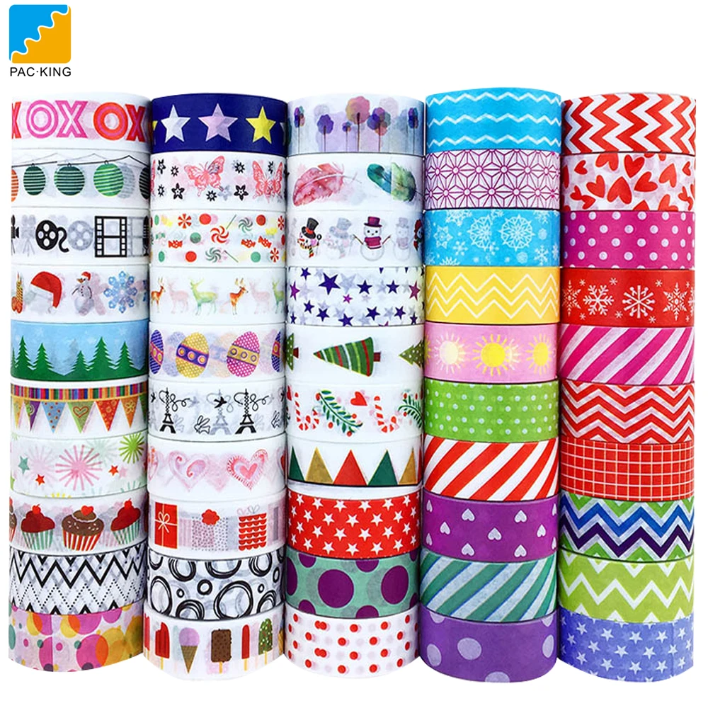 

Christmas Wholesale Kawaii Japanese Printing Set Black Schilder Custom Washi Tape Low Moq Glitter