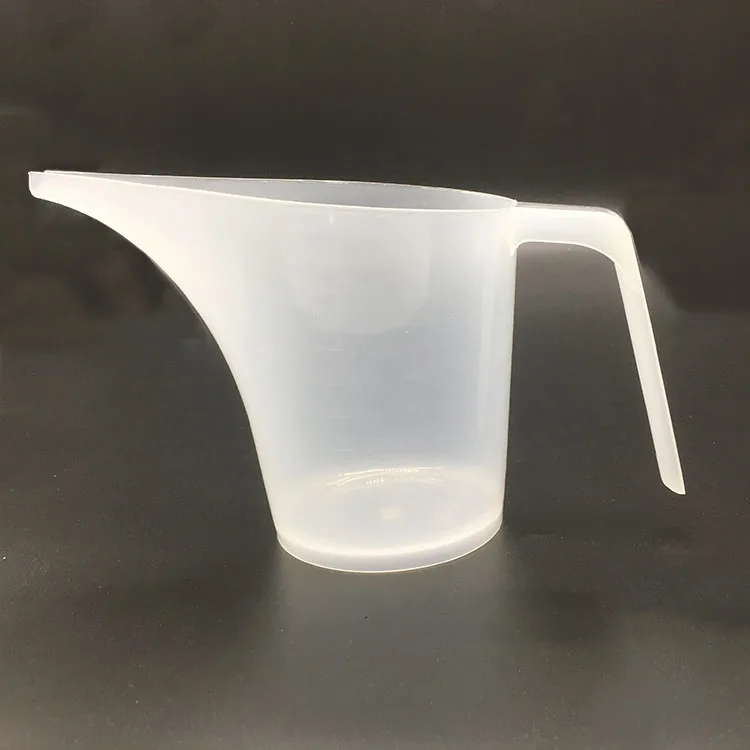 

1000ml Plastic Measuring Cup With Handle & Spout Transparent Plastic Graduated Measure Cup For Lab Or Kitchen