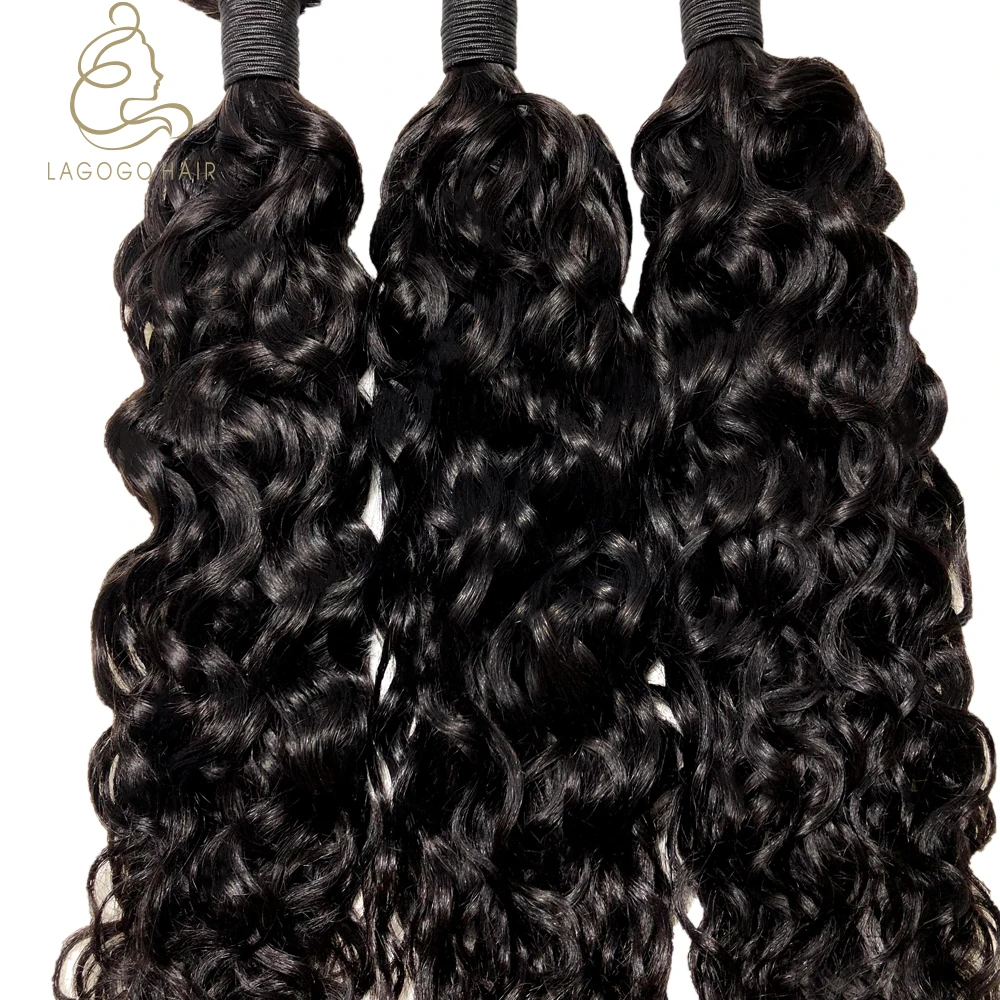 

Wholesale raw virgin hair bundles with lace closure and frontal 100% human vendor sample nature wave, Natural colors