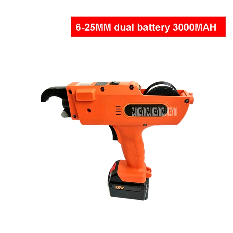 
DLV6811 Automatic Rebar Tying Tools Portable Steel Bar Binding Machine 6-25mm Rebar Tying Machine , Double Battery12V(No:FC2064) 