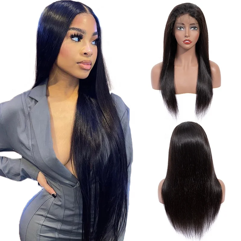 

ISEE HAIR 13x6 Wholesale Invisible Futura Silky Virgin Human Long Hair Indian Straight Swiss Lace Frontal Silk Top Wig