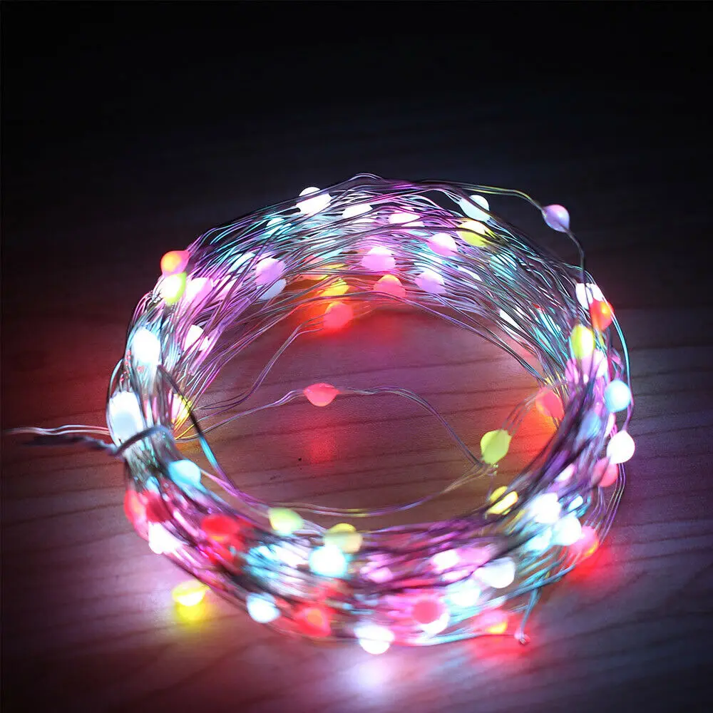 5V USB RGB LED String Lights 5M LEDS Fairy Neon Festoon Garlands Outdoor Waterproof For Party Wedding Xmas Home Garden Decor