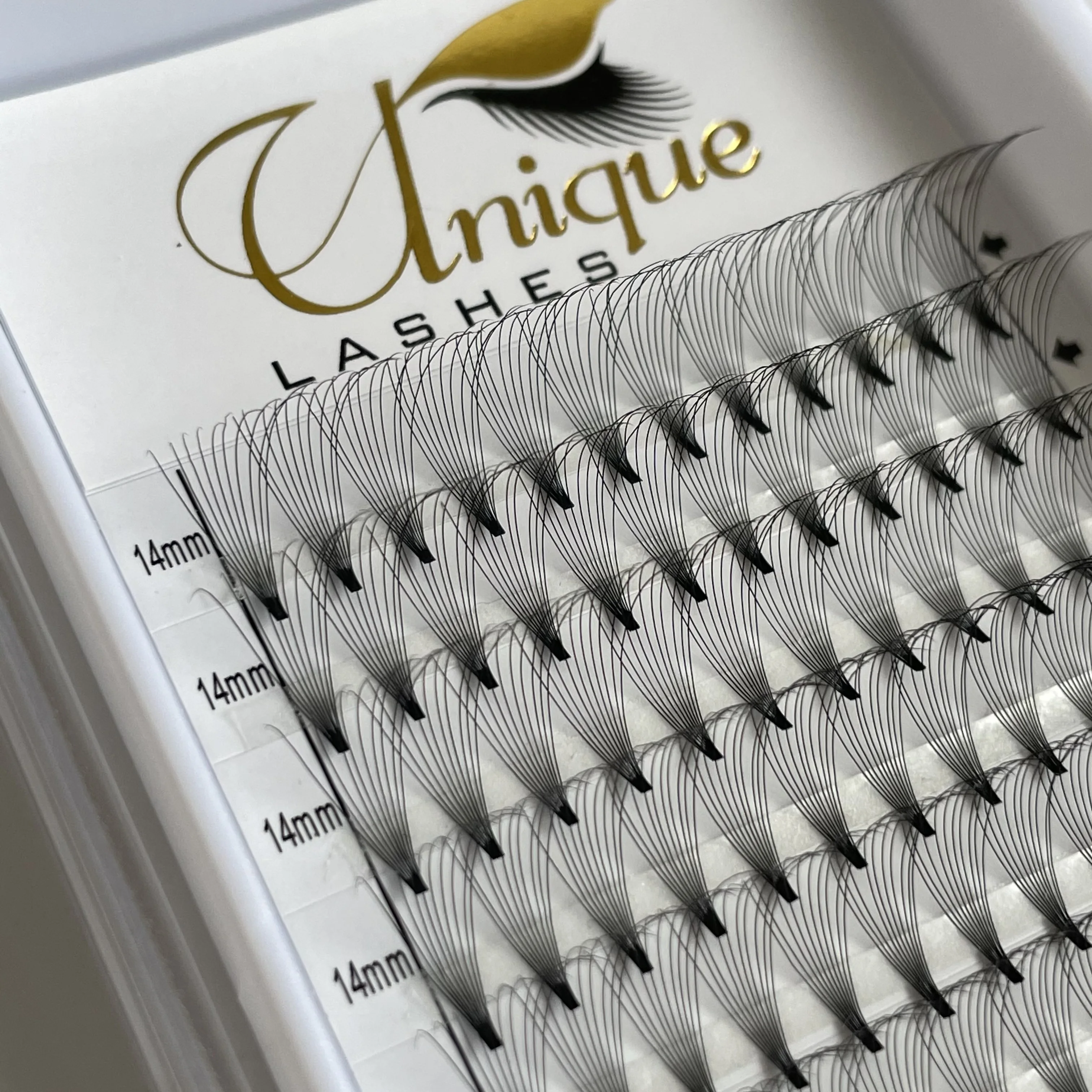 

Korean PBT eyelash extension 10d 0.05D premade lash fans private label russian volume lashes