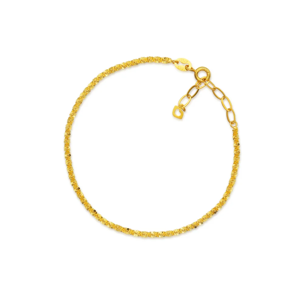 

Chris April In stock fine jewelry 925 sterling silver gold plate adjustable women chain bracelet