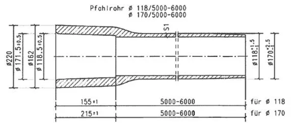 Ductile pile pipe For Sale