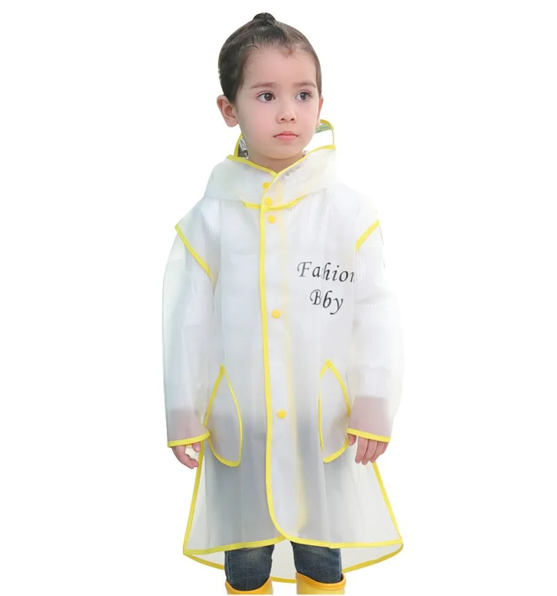 

Children Raincoat Boys and Girls Kindergarten Baby Waterproof Environmental Protection Belt Bag Bit Poncho Kid Student Raincoat