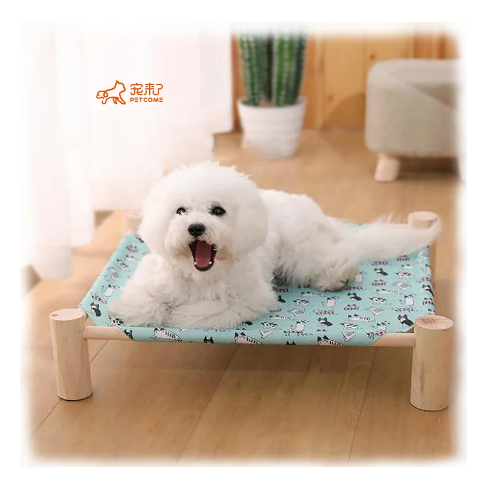 

PETCOME Factory Dropshipping Cheap Summer Cool Elevated Removable Bed For Dogs Cat, 3 colors