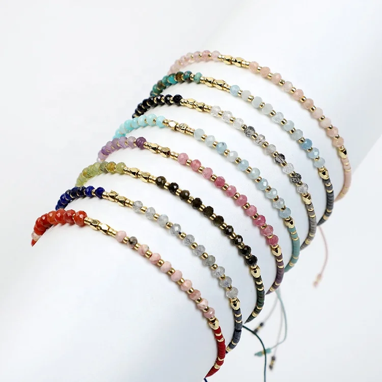 

Japan Miyuki hand woven gemstone Bracelet women's popular Bohemian Style Crystal Bracelet wholesale