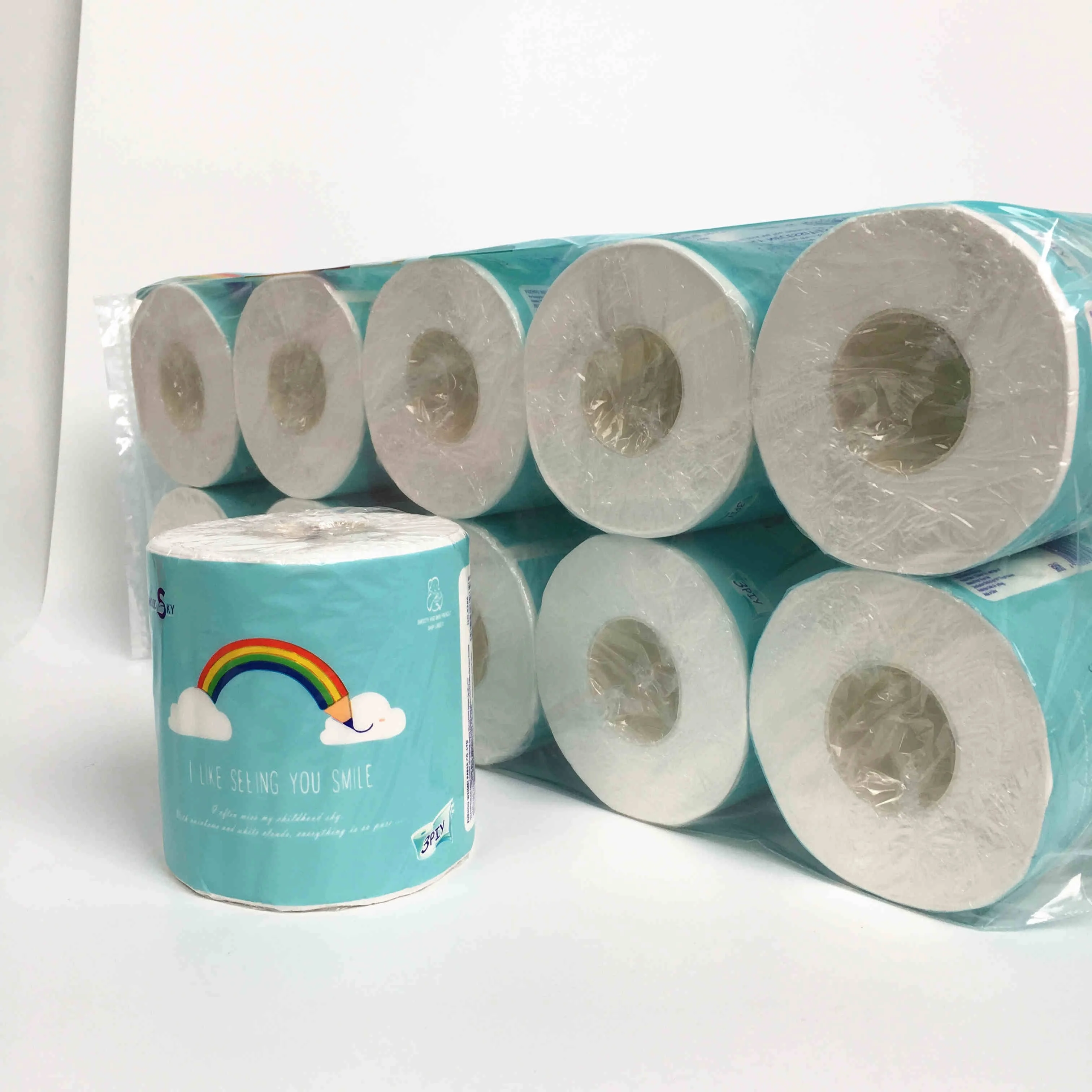 

Recycled core bathroom paper/ good price virgin wood pulp toilet paper/ soft hygienico roll papel tissu