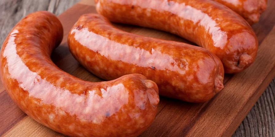 Platter of grilled Italian sausages with sides