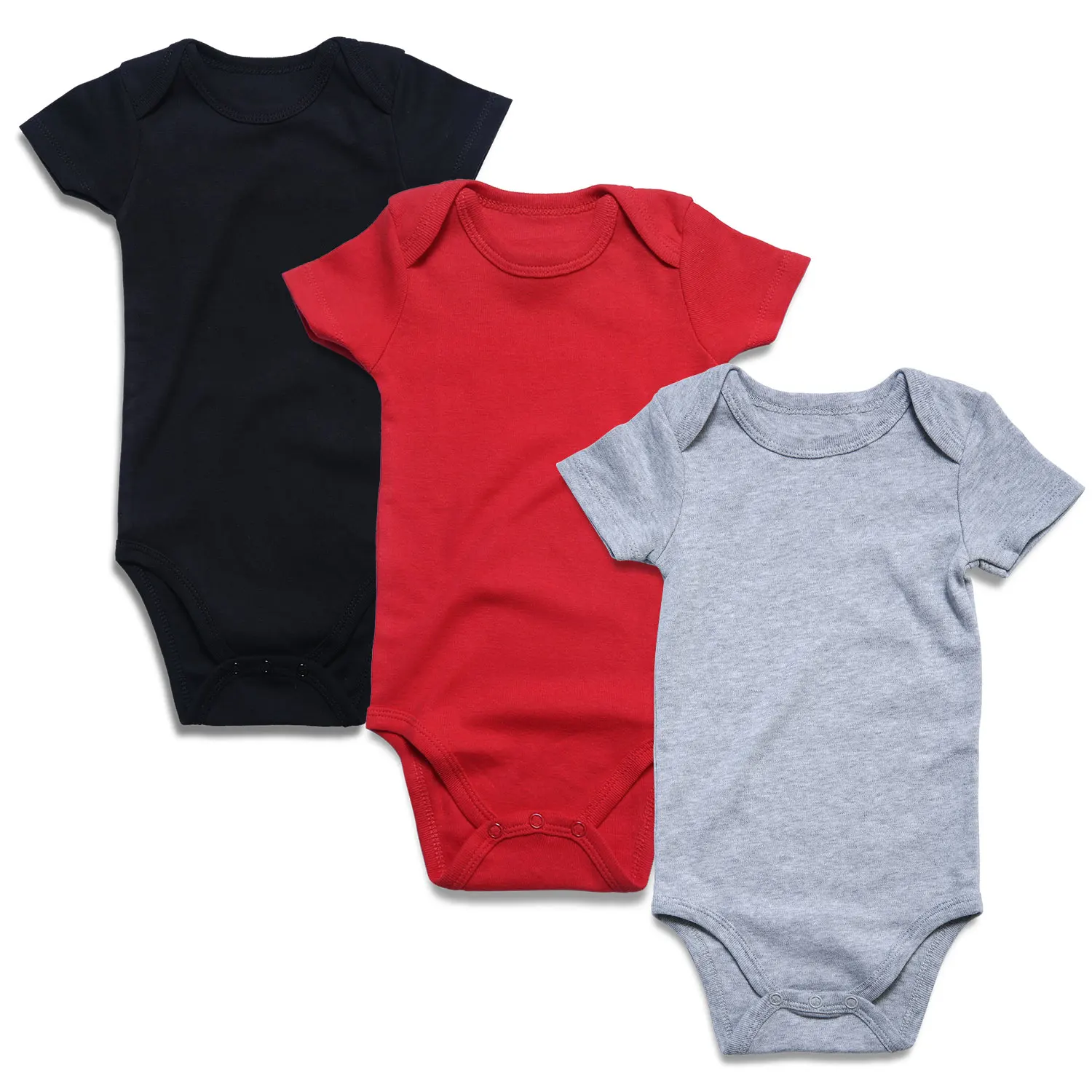 

Best selling 100% cotton short sleeve baby romper summer baby bodysuit, Mix color