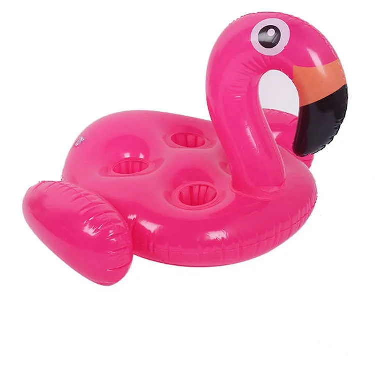 

Flamingo Four Hold Water Inflatable Floats Drink Cup Holder Summer Pool Party Supplies, Pink