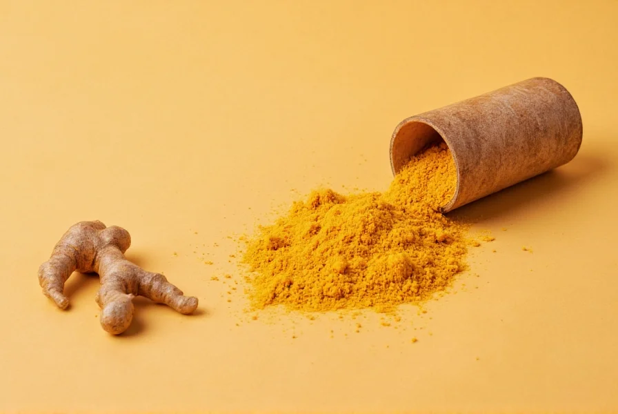 Comparison of turmeric and common substitutes arranged visually