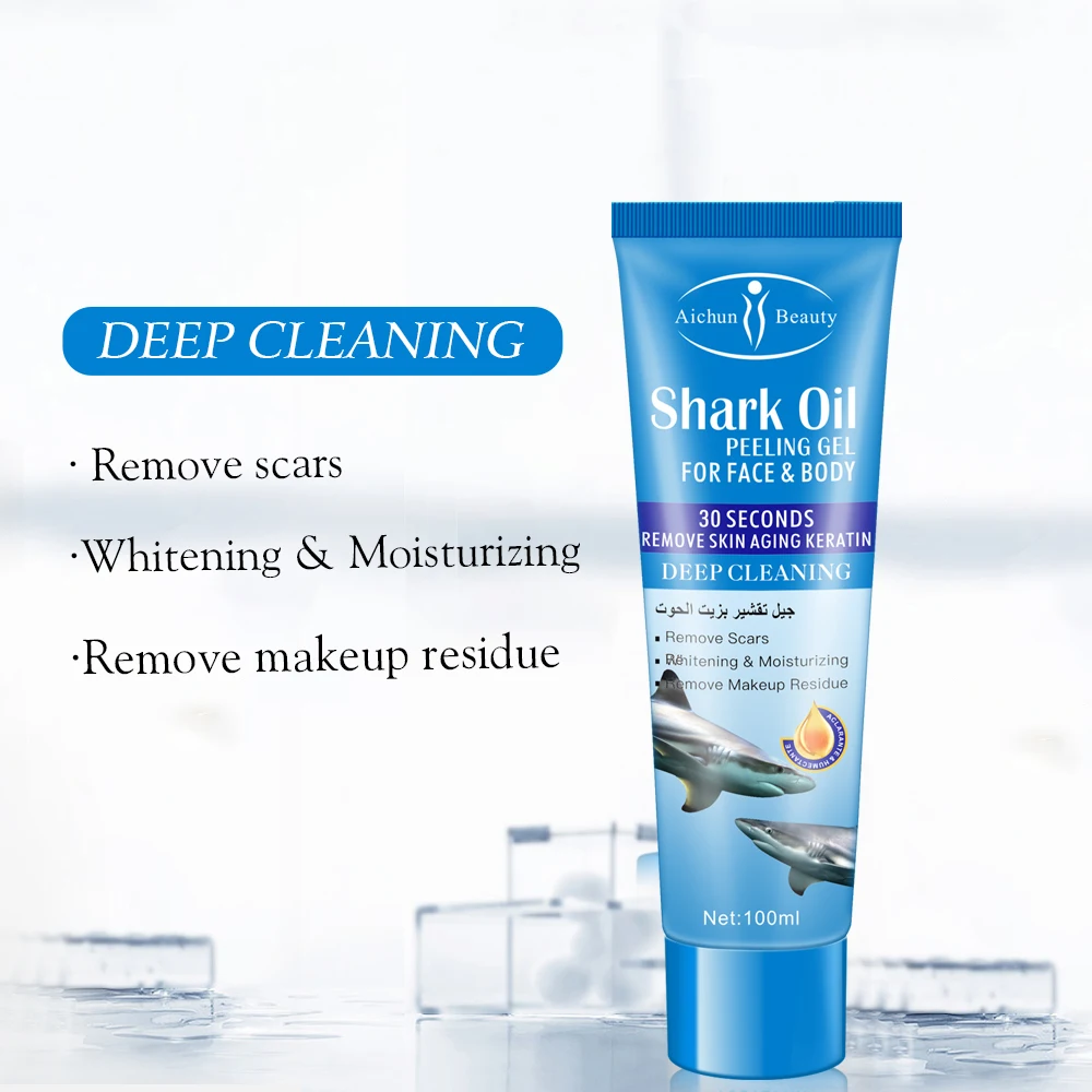 

OEM Skin Care Shark Peeling Gel For Face And body Deep Cleansing Exfoliating scrub