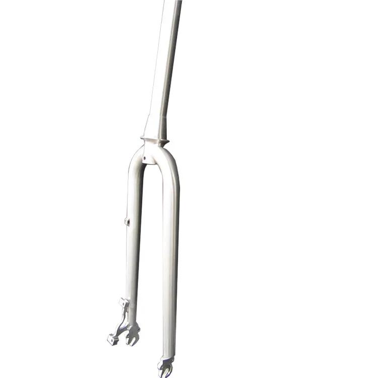 

26" 27.5" 29" Custom Titanium bicycle fork with tapered steerer tube and tapered legs For Road Bike or moutain bike, Silver