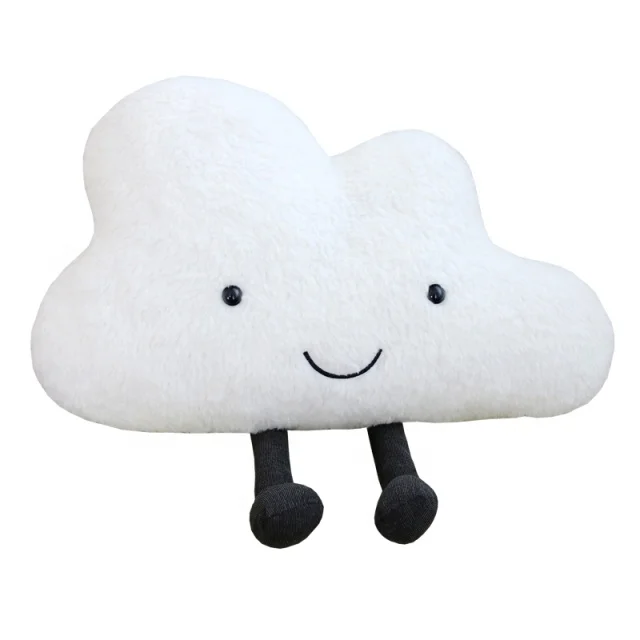 

factory supply soft plush cloud pillow with dark gray leg cloud cushion dropshipping pillow services for all over the world