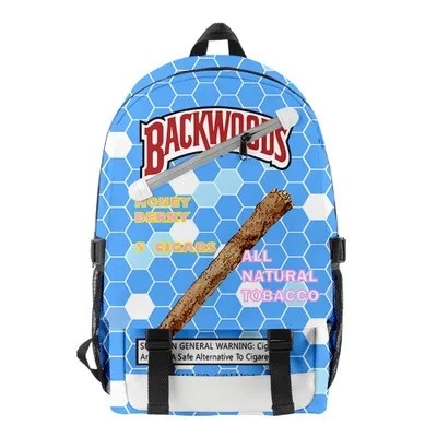 

61 style backwoods cigar backpack bags smell proof Fashion tobacco backwood honey bag packs fabric Outdoor cookies Backpack