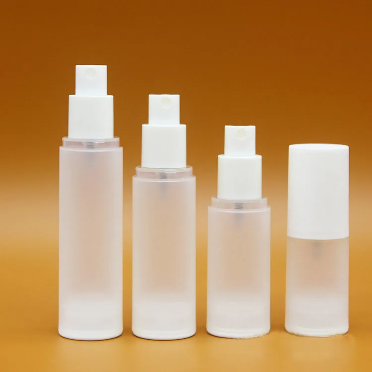 

In Stock Private Label 20ml 30ml 40ml 50ml Frosted Lotion Bottle PP Pump Airless Foundation Bottle