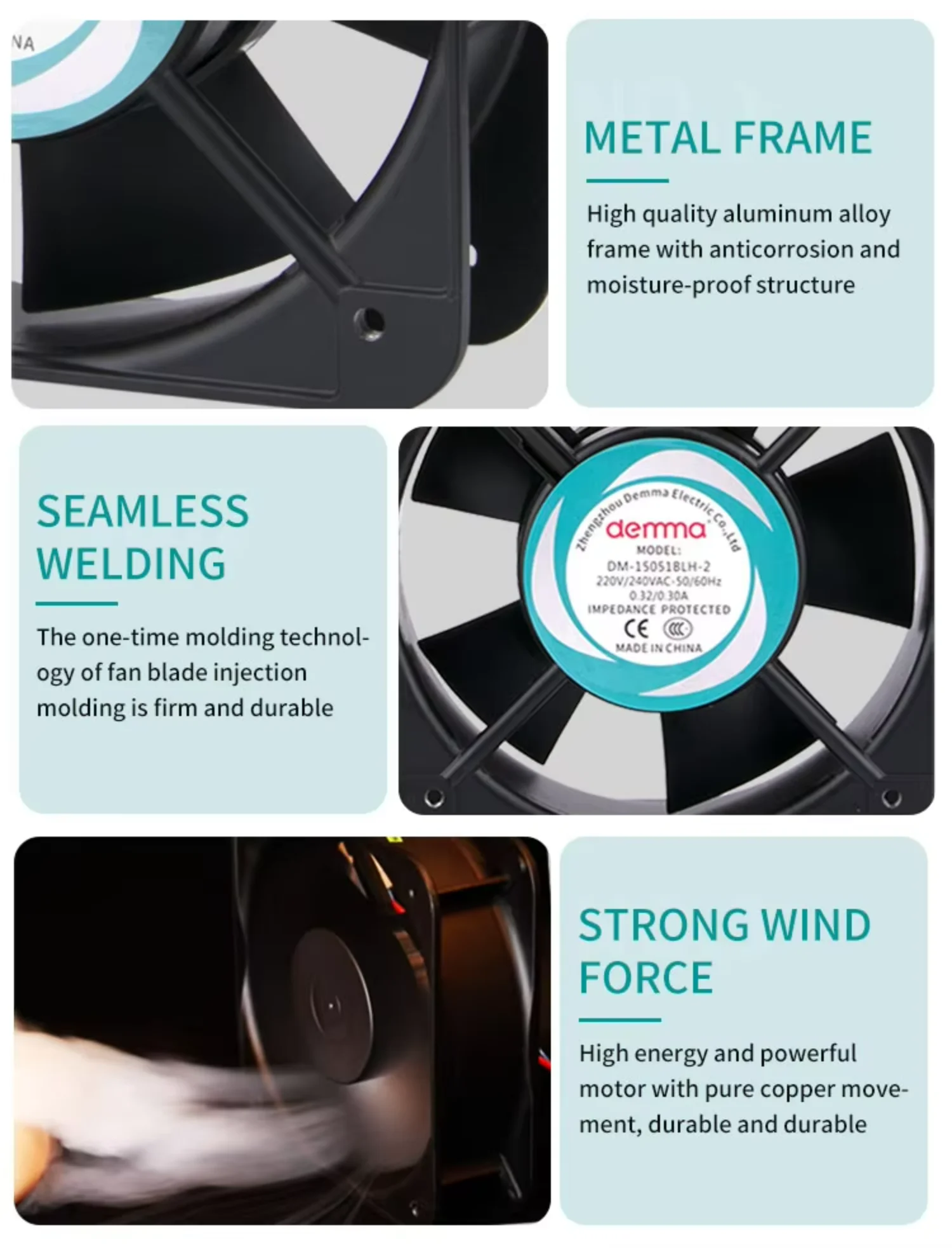 Axial Fanv, 92mm, Fan(110V, 33CFM)3.6inch - detail 14