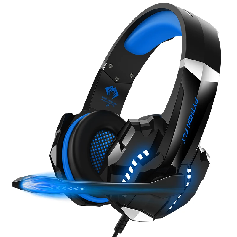 

2021 New Arrivals Gaming Headset with LED Light game Headphones Computer Games With Mic for PS4 PC Xbox