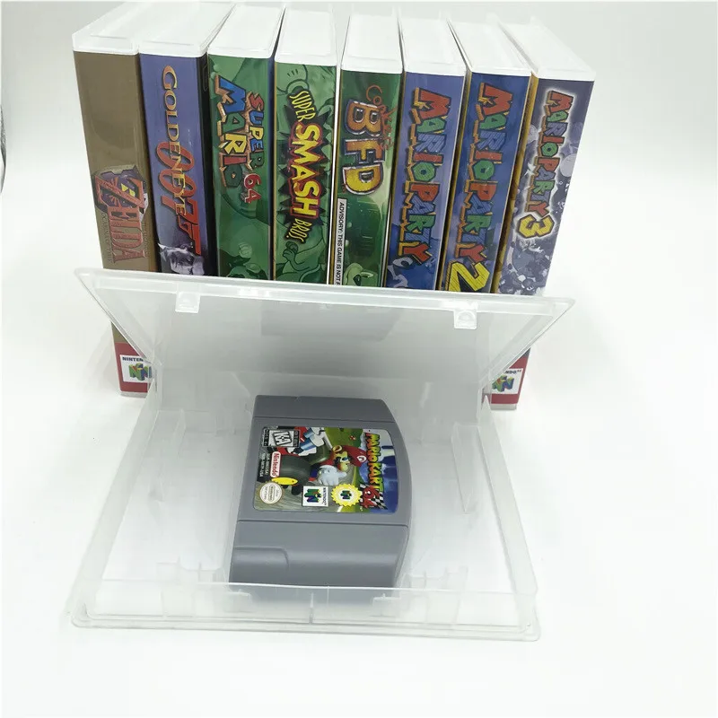 

Dust Proof Sleeve Plastic Game Case for N64/SNES/Sega/PS, Clear