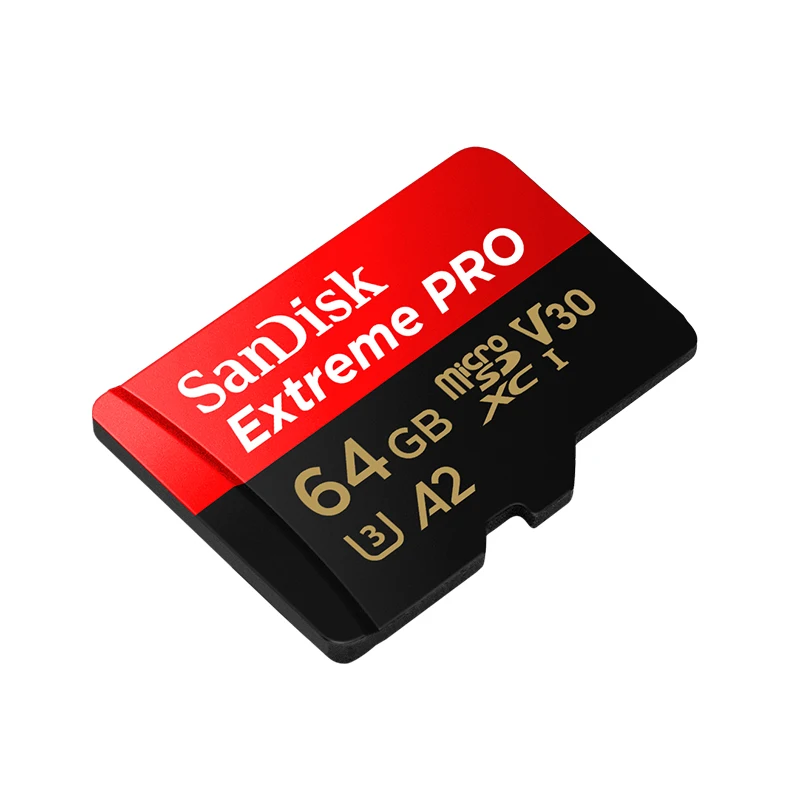 

100% Original Sandisk Extreme Pro Micro tf flash SD Card 64gb 128G 256G Memory Card 512g Up to 200M/S C10 A2 V30 U3 with Adapter
