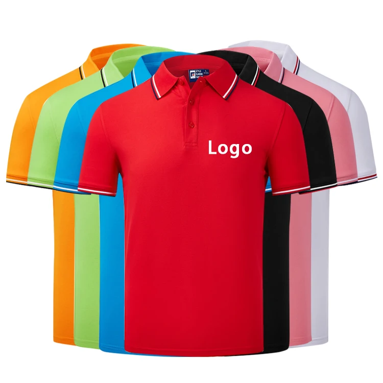 

2021 hot sale rts customize logo mens stylish polo shirt men's women's camisa polo designer cotton polo tshirt