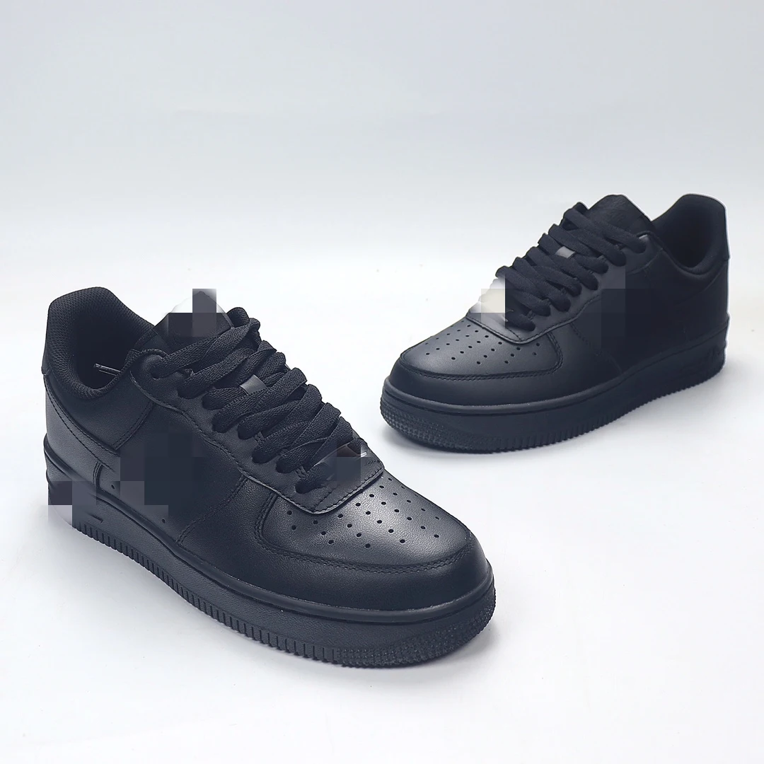 

Top quality 1:1 Force 1 all black low top men and women sports sneakers casual shoes