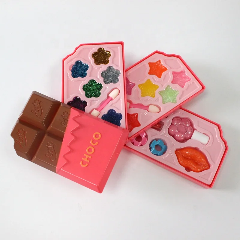
Children pretend play girls toys chocolate makeup set kids cosmetics beauty kits make up toys 
