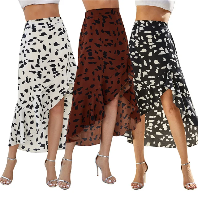 

Summer New Fashion Printed Fringed Holiday Beach Skirt Skirt, Picture color