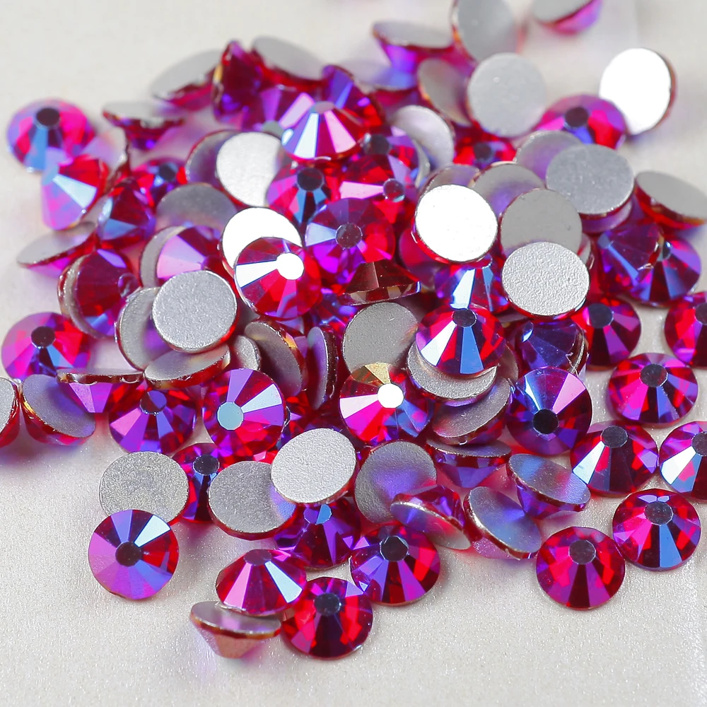 

Bling Bling Siam AB SS20 Multiple Size Glass Rhinestone Diamond ,Non Hot Fix Rhinestone 14 Facet For Nail Art