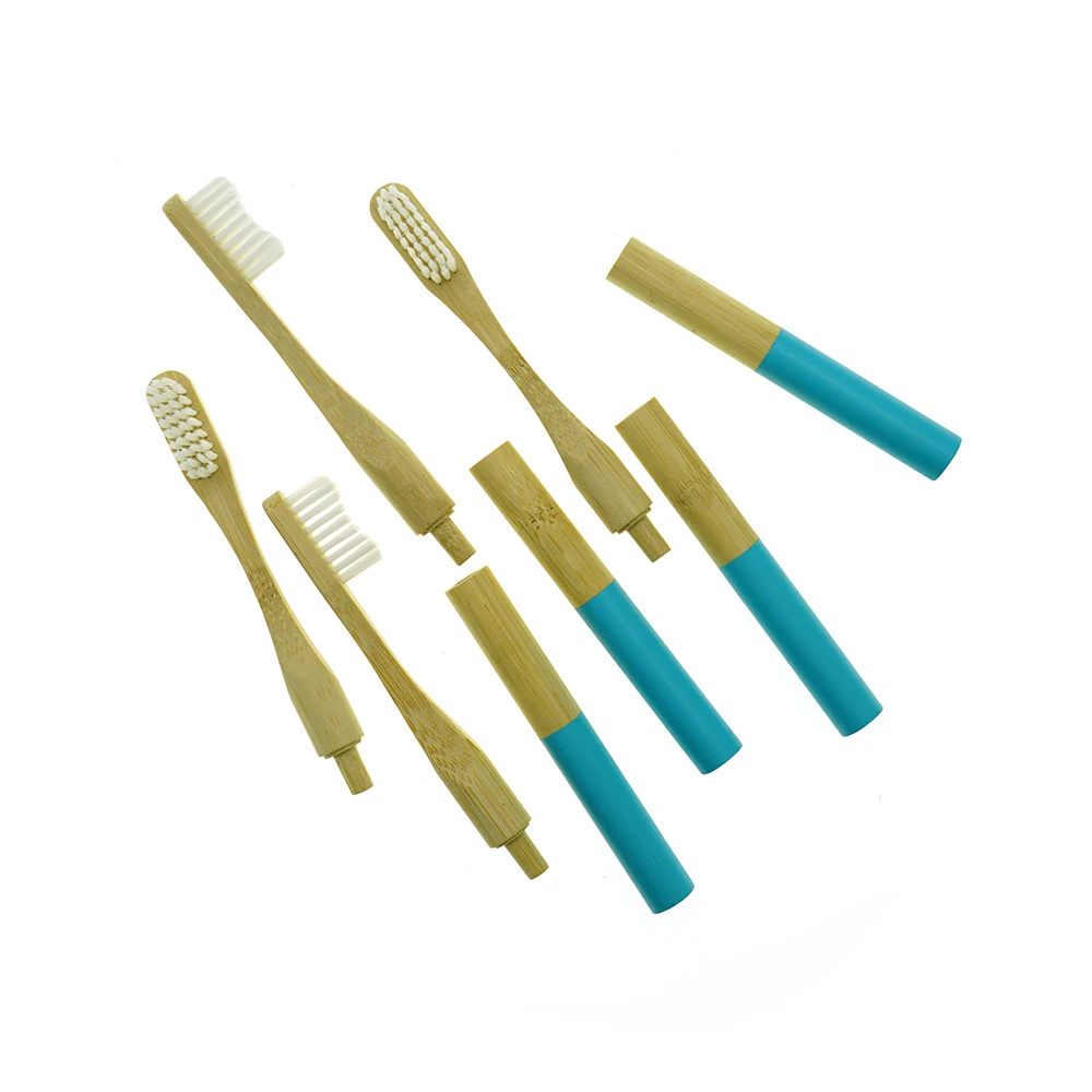 

amazon top seller Free sample biodegradable and reusable bamboo toothbrush with replacement heads