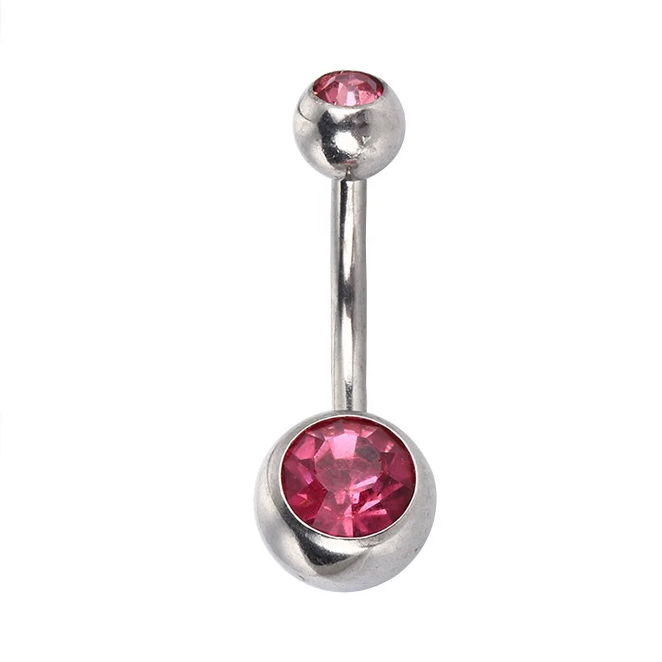 

double pressed belez stone factory wholesales cheap belly navel button rings, Gold,steel,black,rose gold...